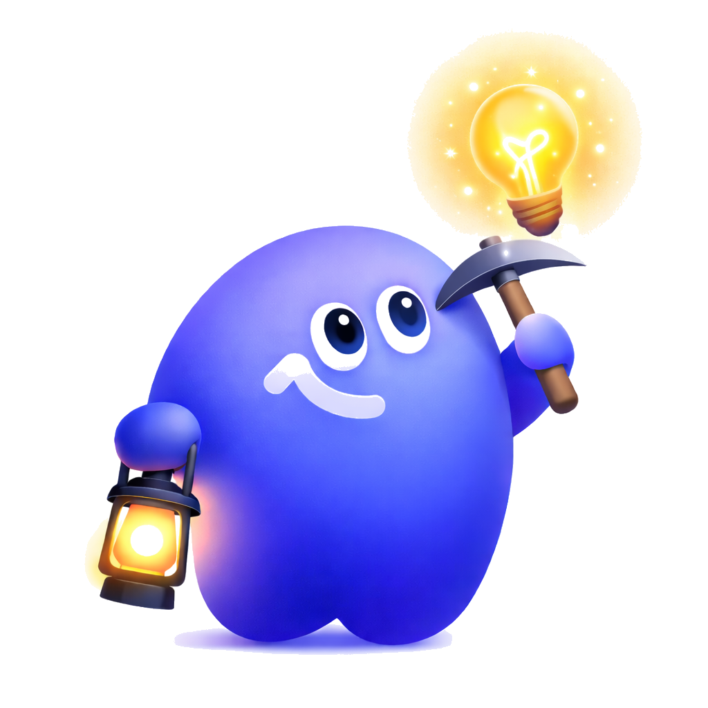 IdeaSaaS AI Mining Mascot